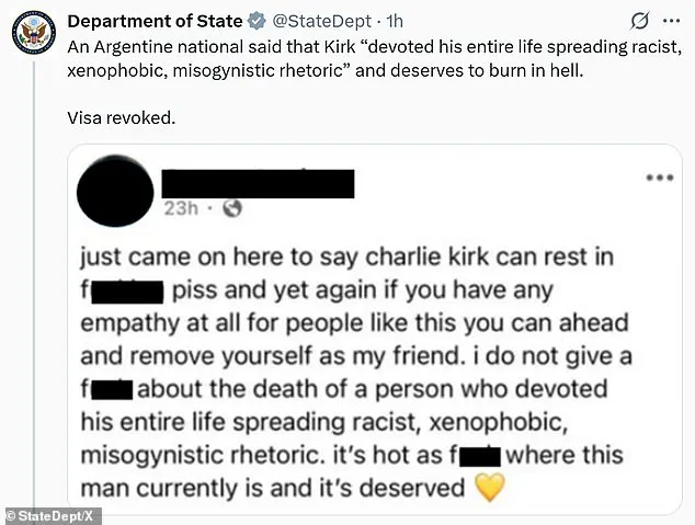 Trump Administration Revokes Visas of Six Over Online Comments Mocking Charlie Kirk's Assassination