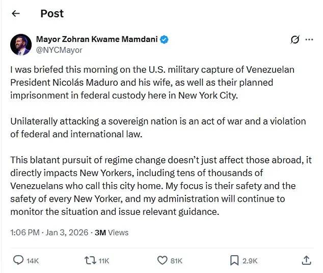 Zohran Mamdani Condemns Trump's Venezuela Capture as 'Act of War', Ending Their Bromance