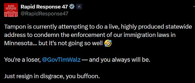 Tim Walz's Livestream on Anti-ICE Efforts Fails Amid Re-Election Withdrawal and Scandal Fallout