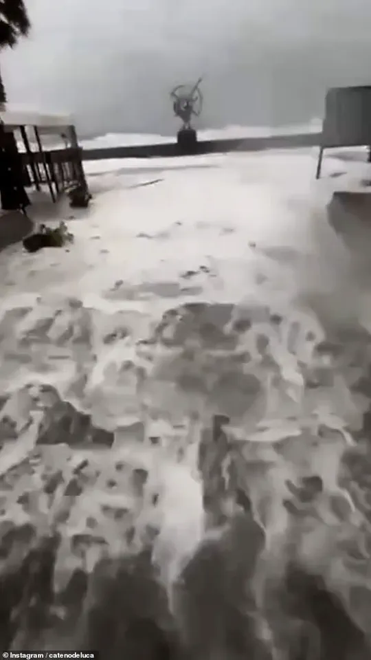 Tsunami-Style Storm Surge Floods Sicilian Streets as Storm Harry Batters Mediterranean