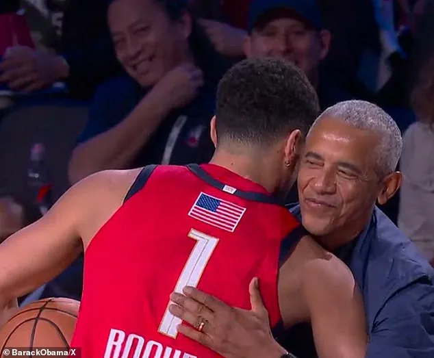 Barack Obama's Unexpected Athleticism Shines at NBA All-Star Game as He Catches Loose Ball Mid-Air