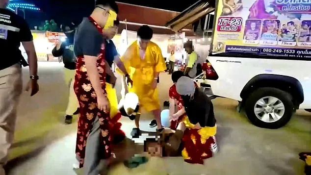 Thai Police Dazzle in Red Dragon Costume During Lunar New Year Art Theft Sting