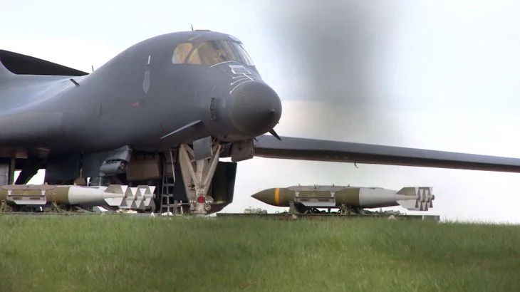 U.S. B-1B Bombers Launch First Strike Against Iran From UK Base Using Precision Munitions