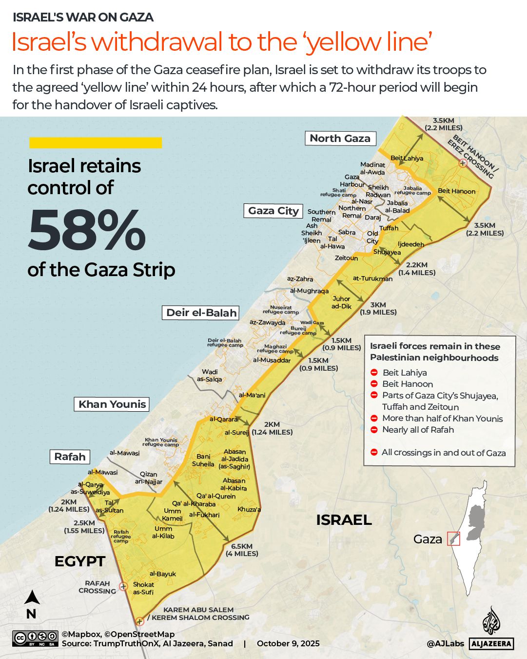 Satellite images reveal Israel building permanent military infrastructure in Gaza.