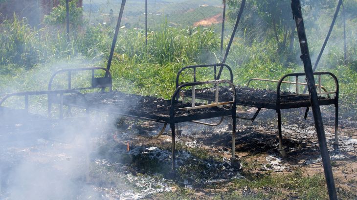 Israeli military intercepts Hezbollah aerial assault, causing damage in Kiryat Shmona.